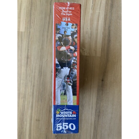 NIB - WHITE MOUNTAIN  PUZZLE BOSTON RED SOX  550 PIECE BASEBALL ONE FOR THE AGES - Picture 2 of 6